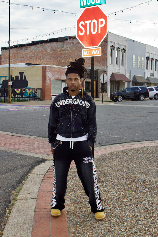 UnderGround zip up Jacket ( Black )