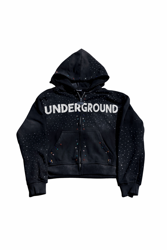 UnderGround zip up Jacket ( Black )